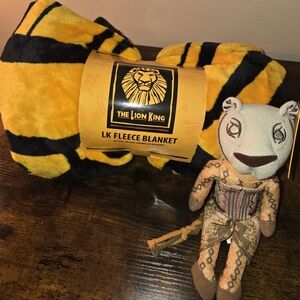 BUNDLE: Official Lion King on Broadway Blanket, Nala Plush, & WICKED tote